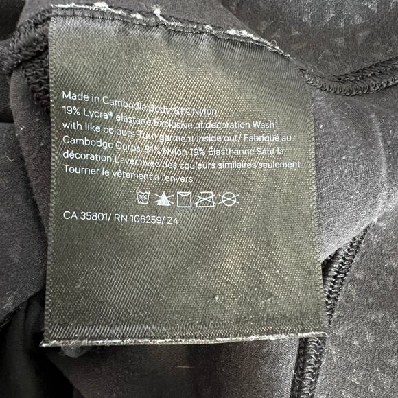 Lululemon Align Crop Leggings 21" Diverge Emboss Black Women's Size 8 Nulu Pants - Picture 11 of 11